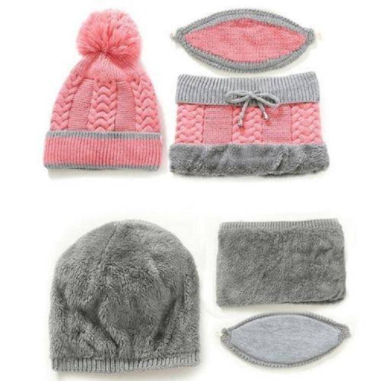 2022 New 3 in 1 Winter Beanie Set