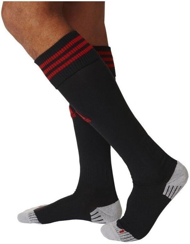 adidas Adisock 18 Football Socks Knee High Hockey Mens Red Black Boxing