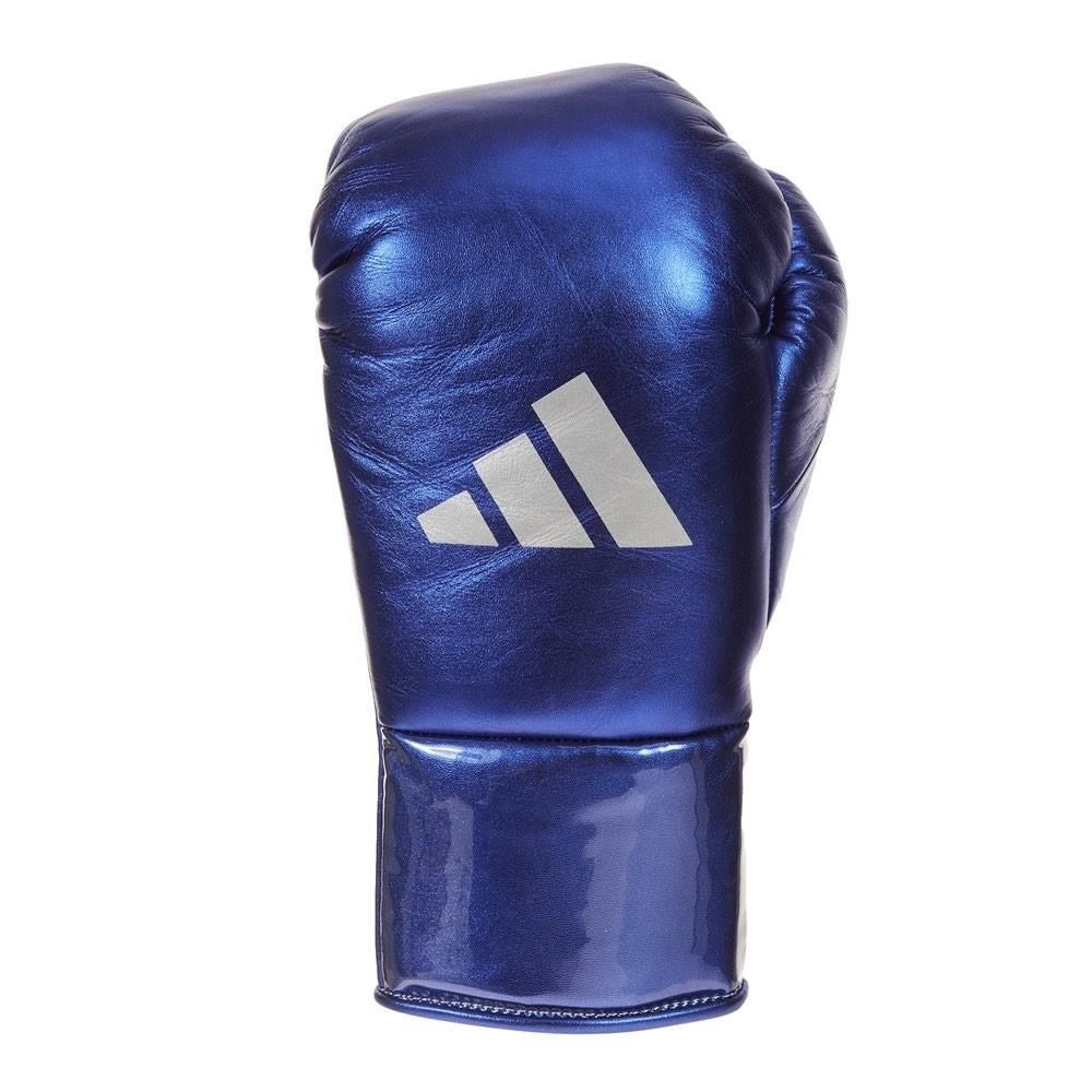 adidas AdiStar 3.0 Leather Pro Boxing Gloves BBBC Approved Metallic