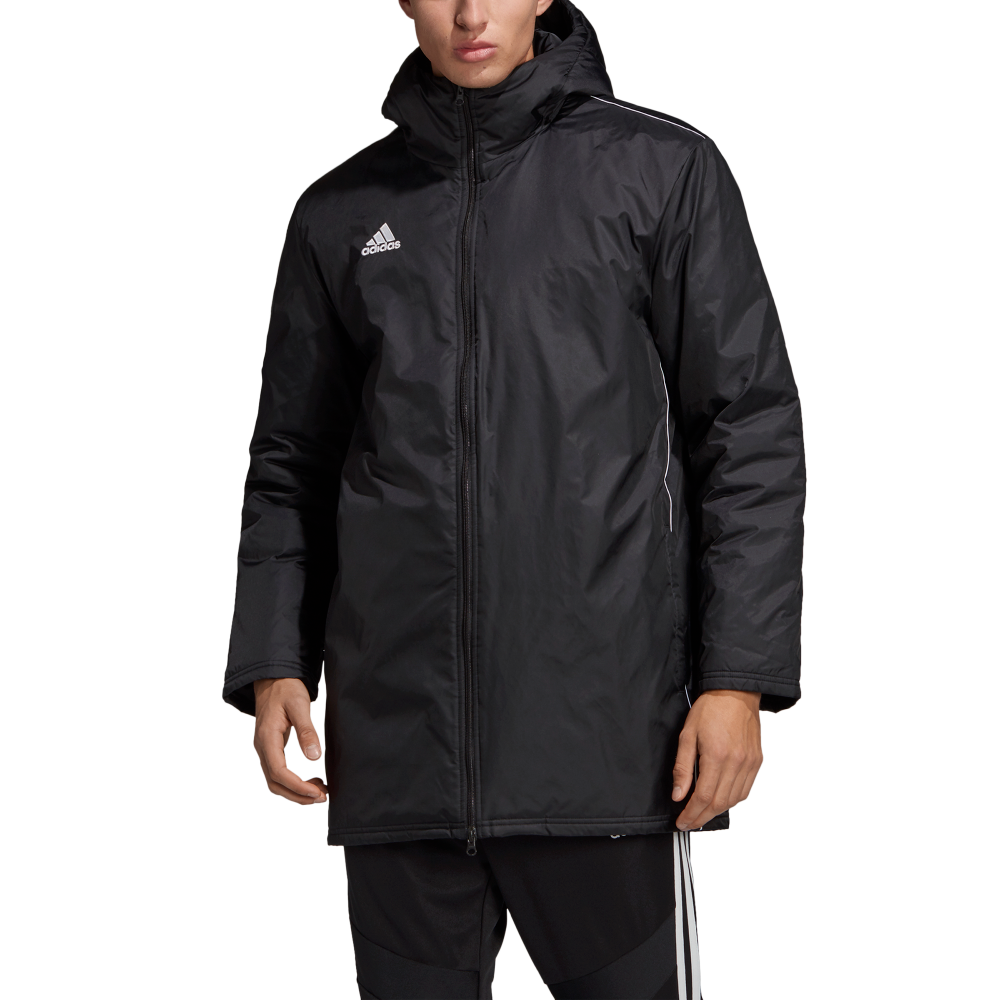 Adidas Adult Core 18 Stadium Jacket (Black/White)