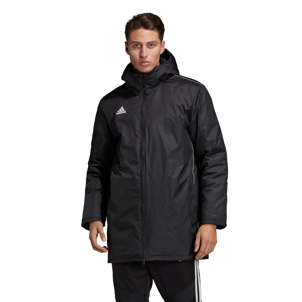 Adidas Adult Core 18 Stadium Jacket (Black/White)