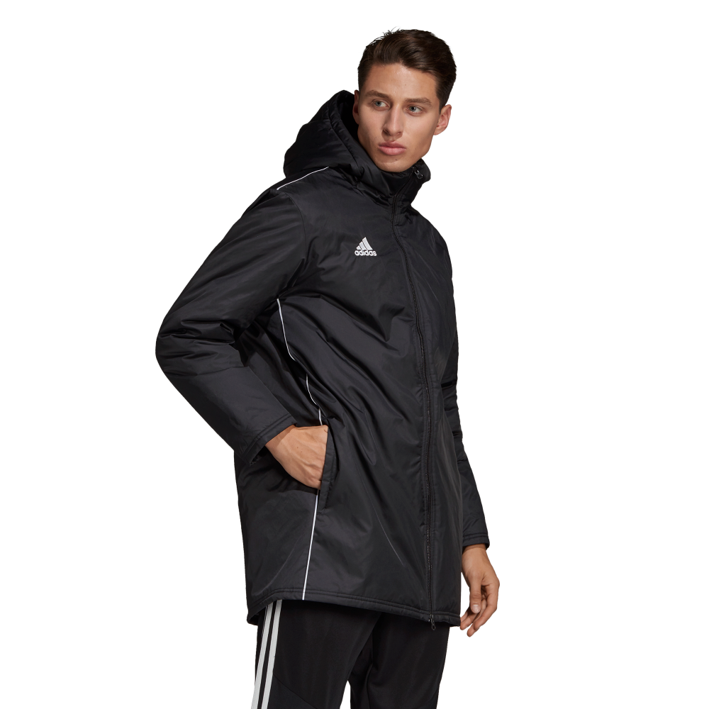 Adidas Adult Core 18 Stadium Jacket (Black/White)