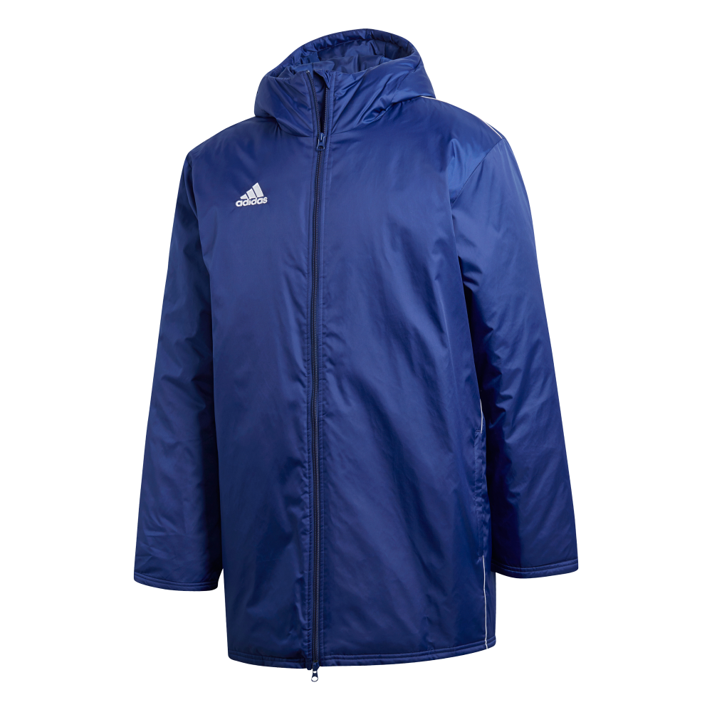 Adidas Adult Core 18 Stadium Jacket (Dark Blue/White)