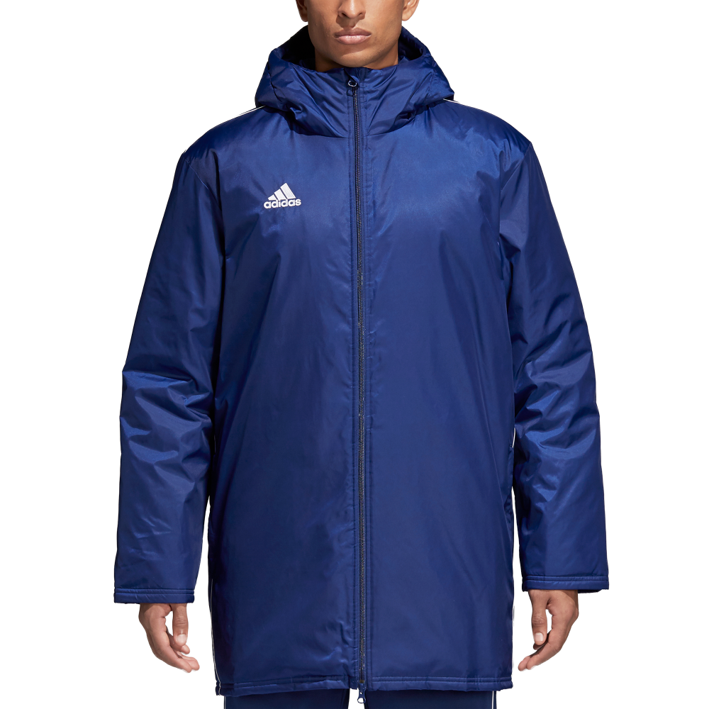 Adidas Adult Core 18 Stadium Jacket (Dark Blue/White)