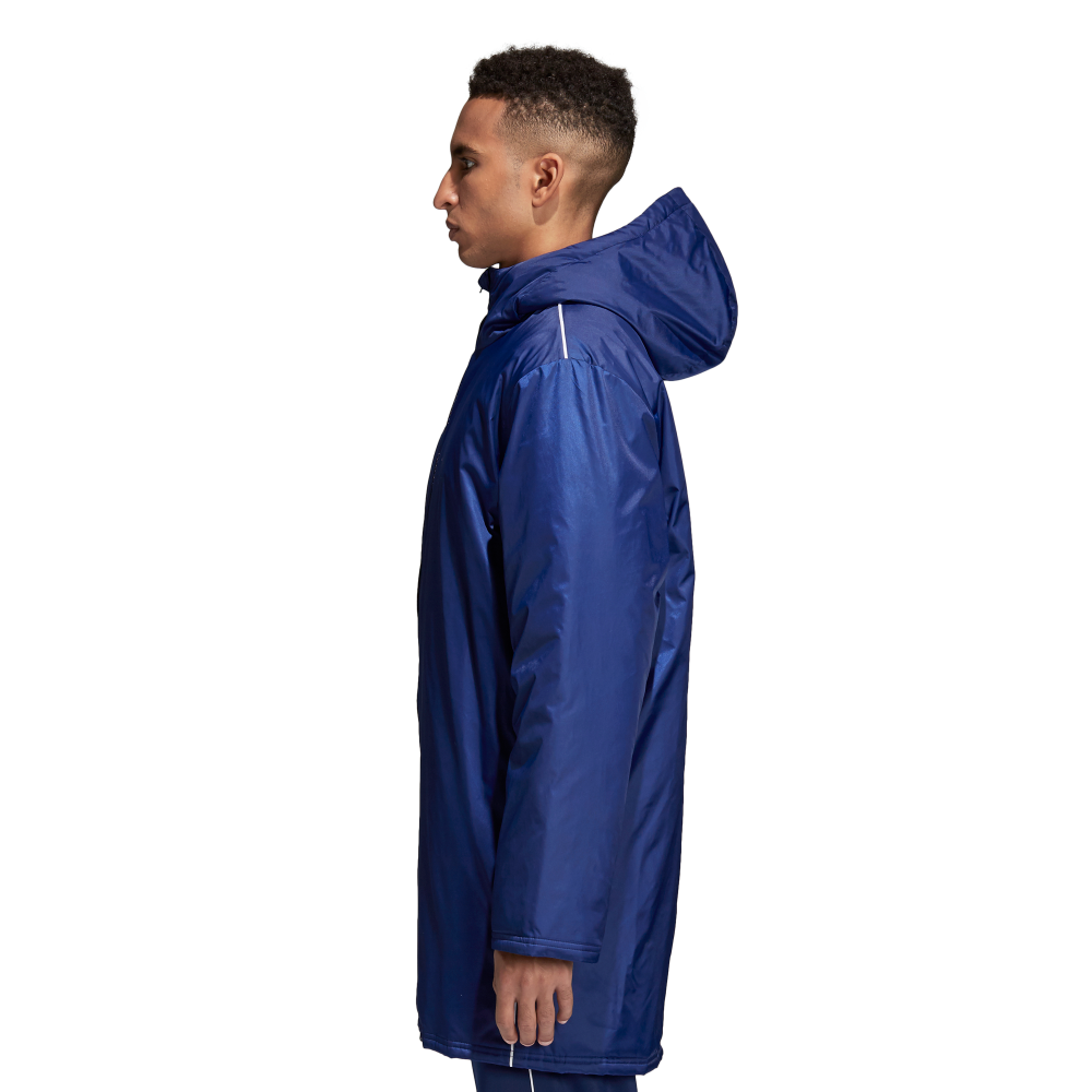 Adidas Adult Core 18 Stadium Jacket (Dark Blue/White)