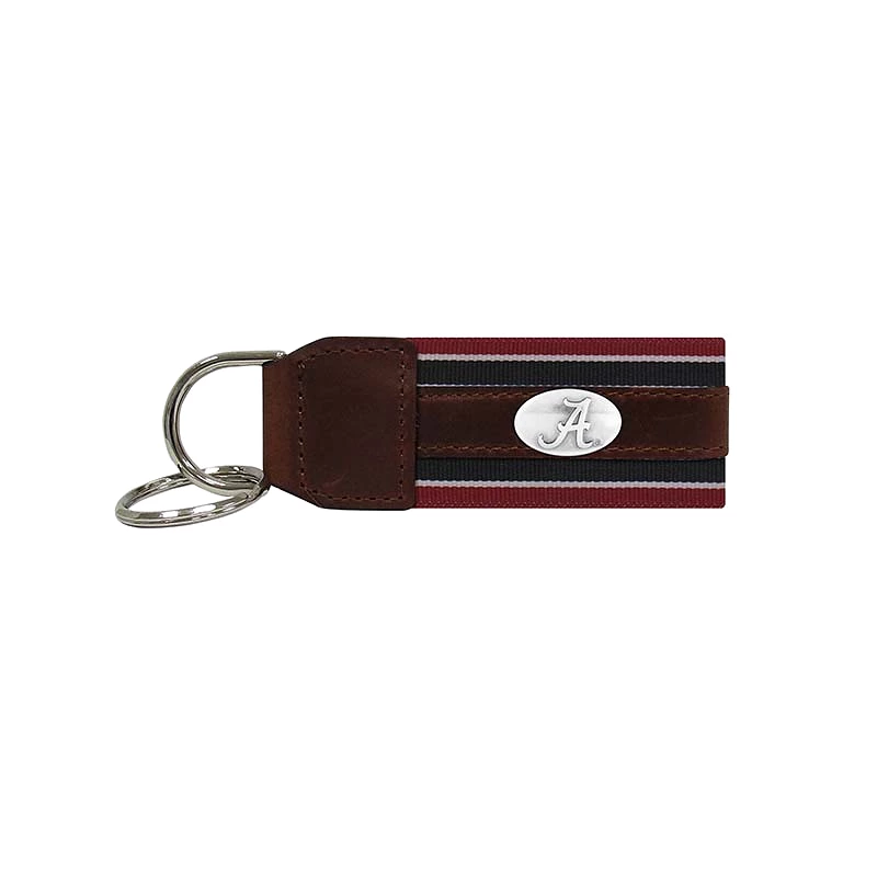 Alabama Concho Leather Key Fob