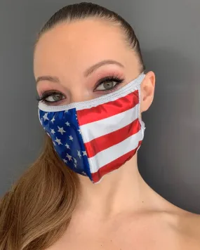 American Flag Face Mask - Roma