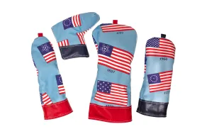 American Flag Head Covers