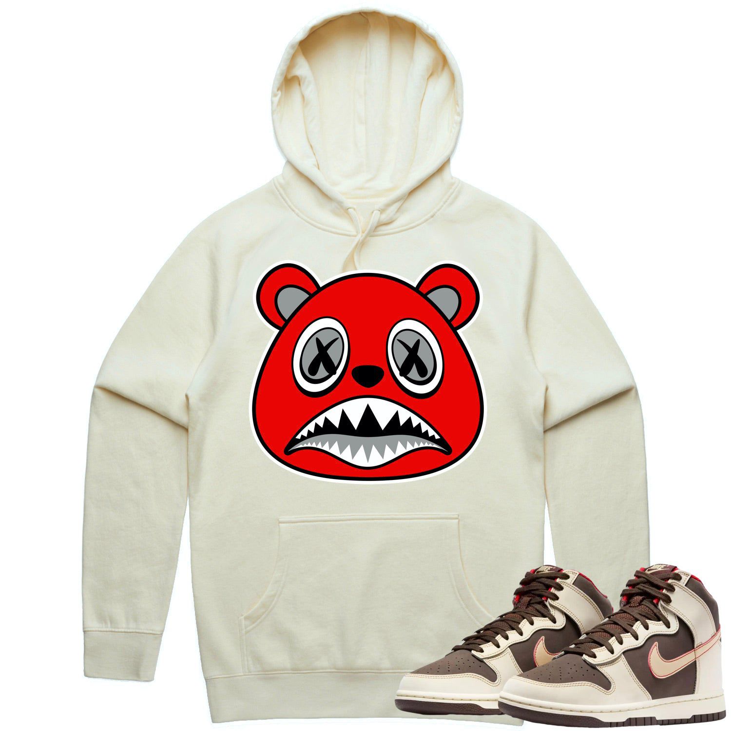 Baroque Brown Dunks Hoodie to Match - ANGRY BAWS BEAR