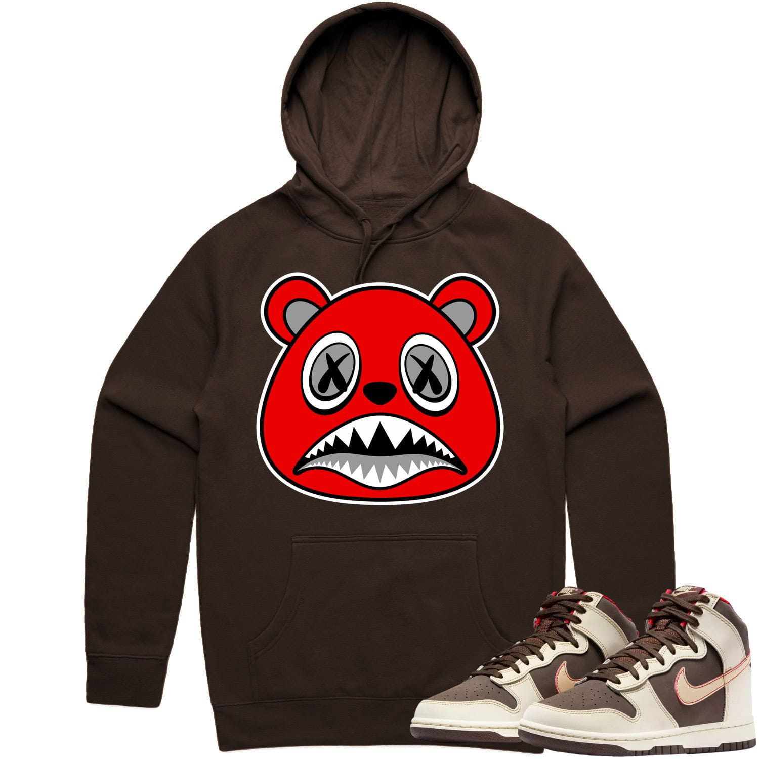 Baroque Brown Dunks Hoodie to Match - ANGRY BAWS BEAR