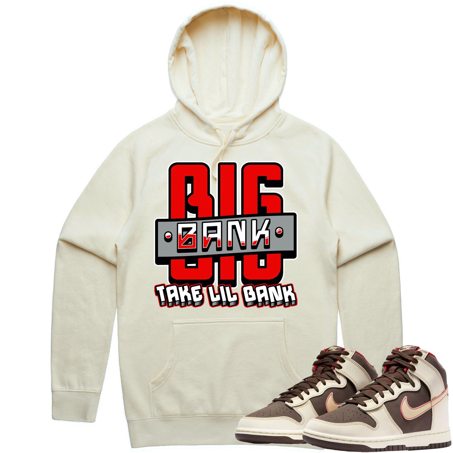 Baroque Brown Dunks Hoodie to Match - RED BIG BANK