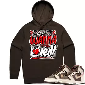 Baroque Brown Dunks Hoodie to Match - RED LOVED