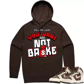 Baroque Brown Dunks Hoodie to Match - RED NOT BROKE