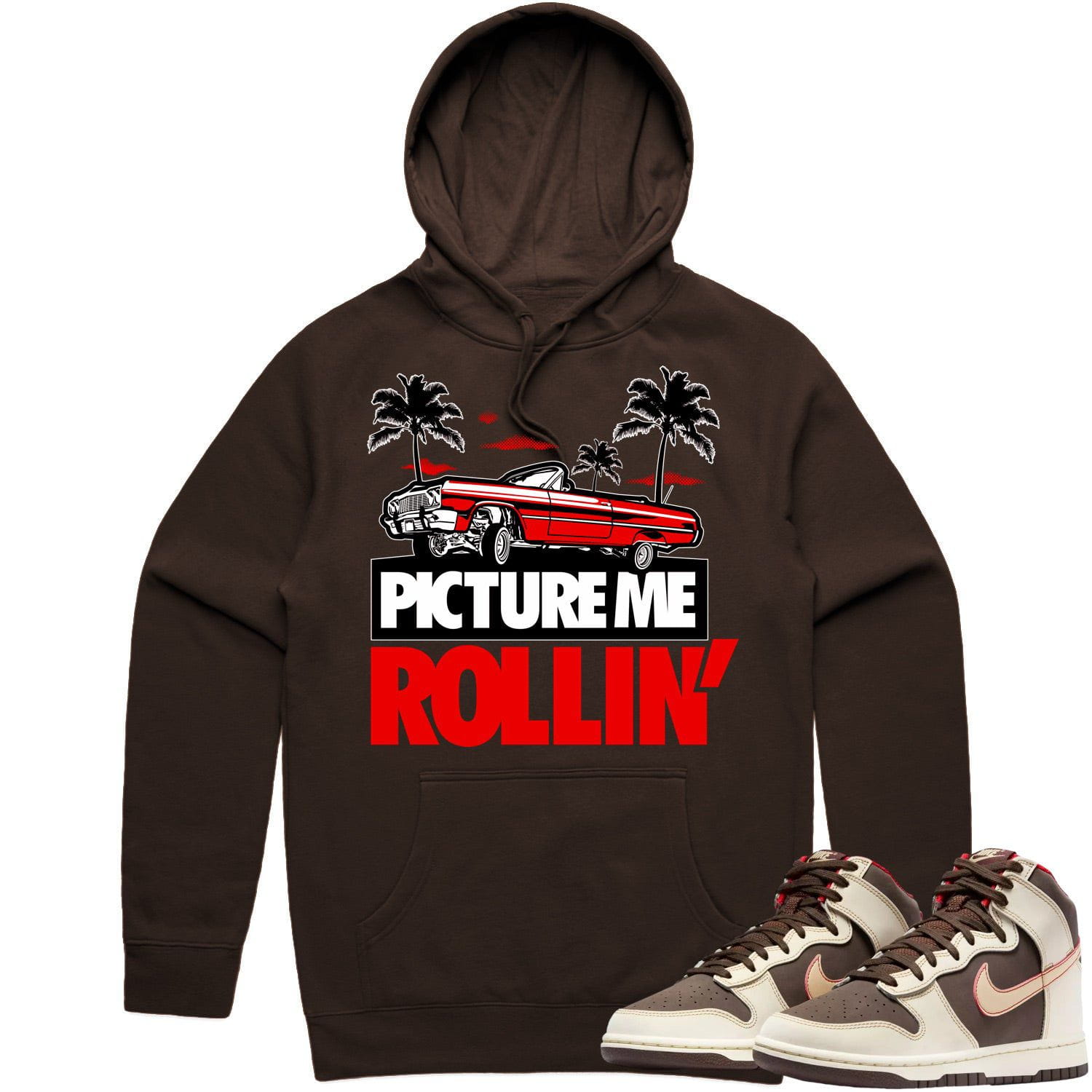 Baroque Brown Dunks Hoodie to Match - RED PMR