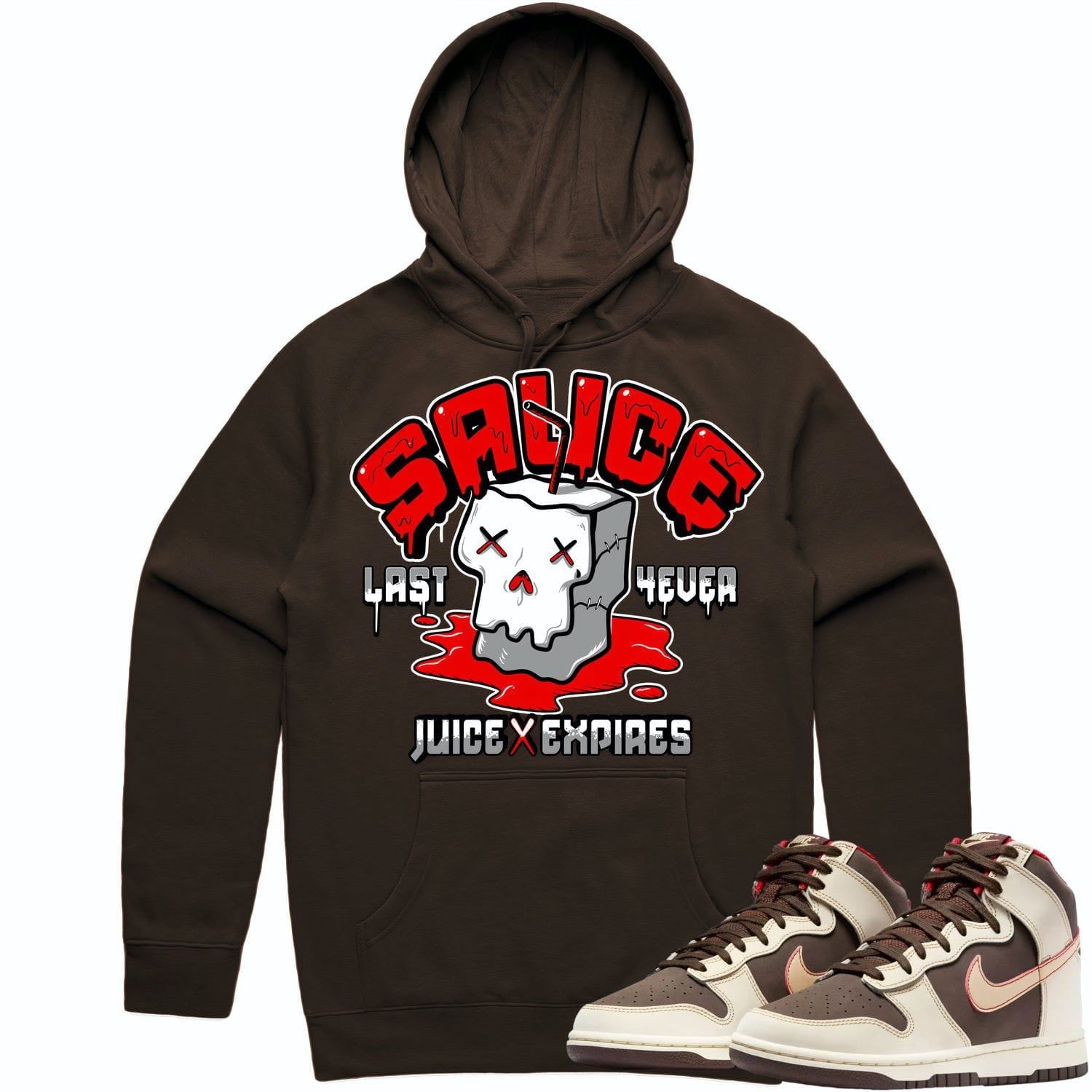 Baroque Brown Dunks Hoodie to Match - RED SAUCE