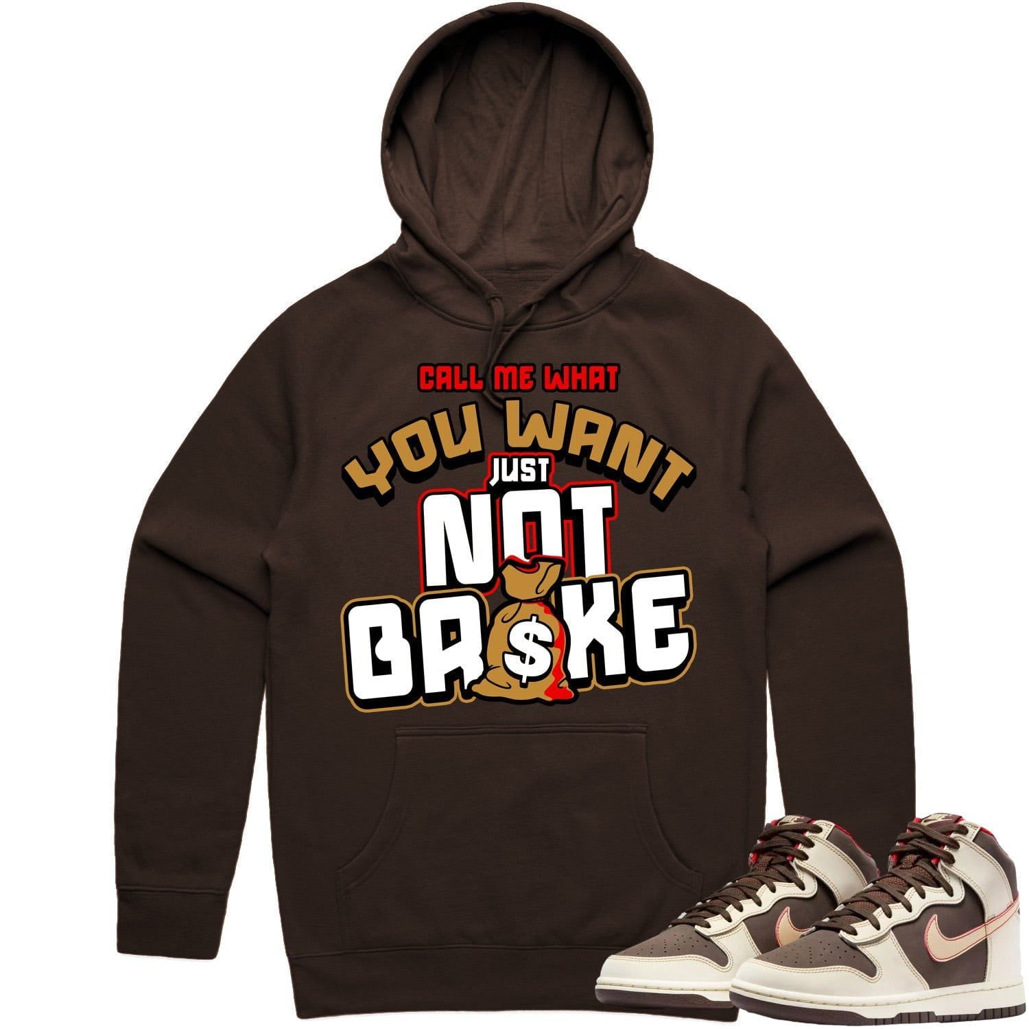 Baroque Brown Dunks Hoodie to Match - WHEAT NOT BROKE