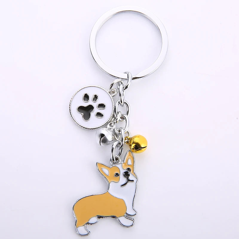 Best friend Anime Keychain Metal pet Dogs Key Ring Bag HandBag Charm Wholesale Lovely Keychain Car Keyring Gift Women Jewelry