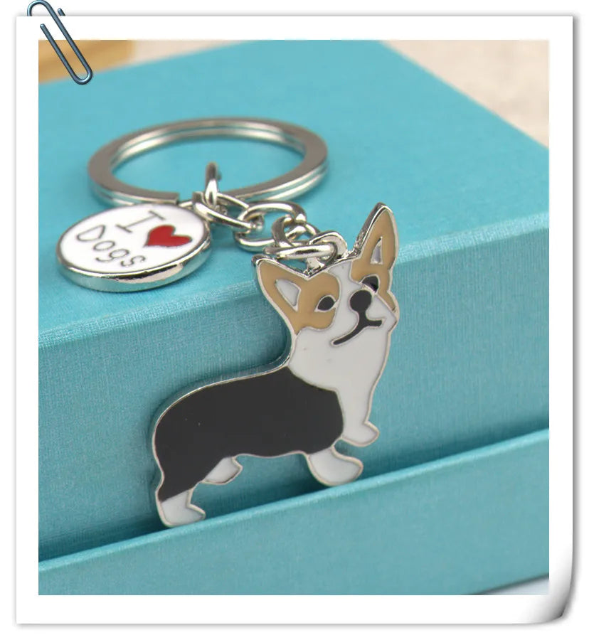 Best friend Anime Keychain Metal pet Dogs Key Ring Bag HandBag Charm Wholesale Lovely Keychain Car Keyring Gift Women Jewelry