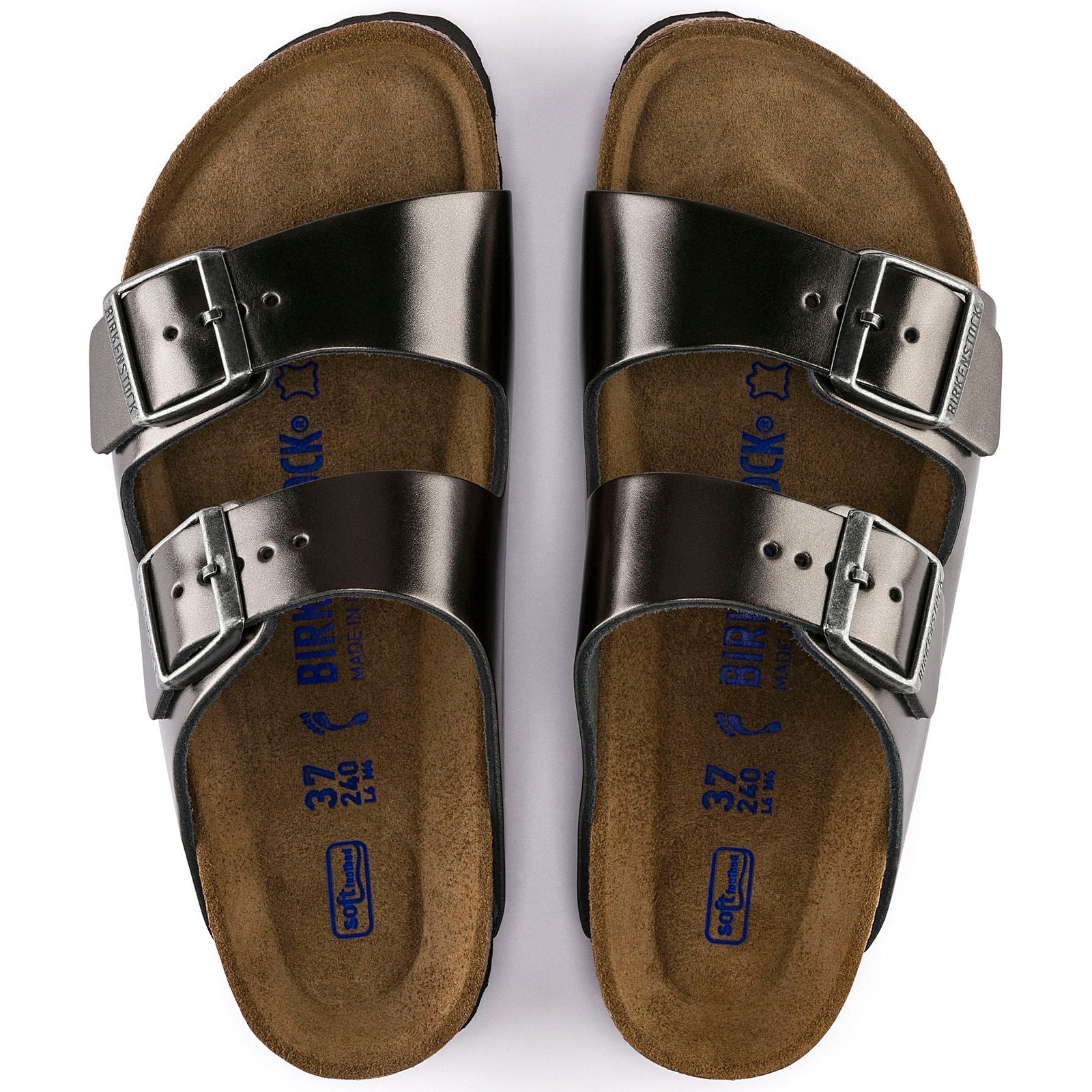 Birkenstock Arizona Soft Footbed - Metallic Leather