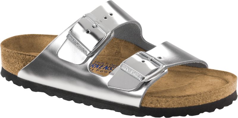 Birkenstock Arizona Soft Footbed - Metallic Leather