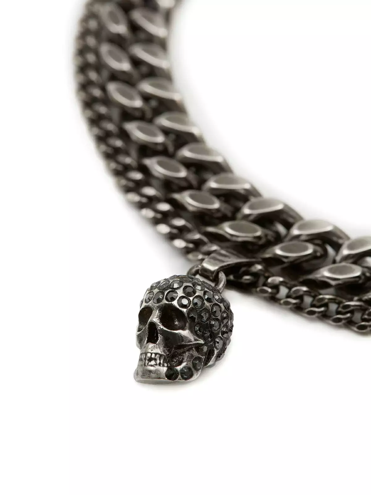 Bracelet With Techio Pavé Chain in Antique Silver