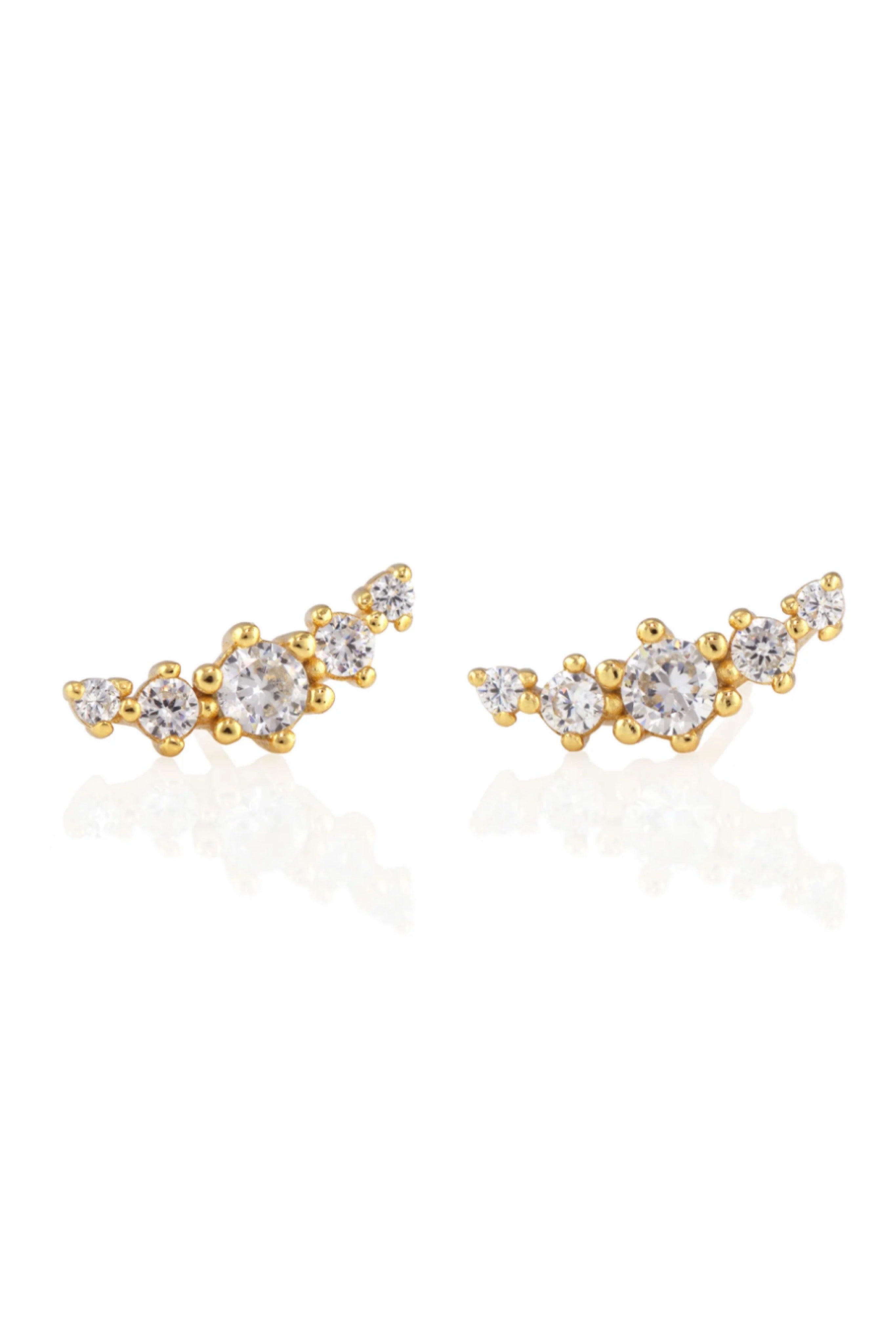 Cassiopeia crystal stud earrings