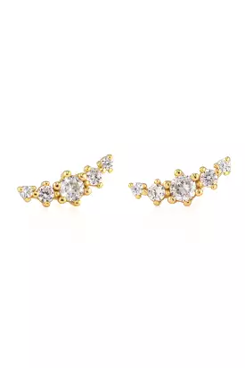 Cassiopeia crystal stud earrings