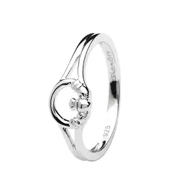 Claddagh Ring (Circular Design) Sterling Silver