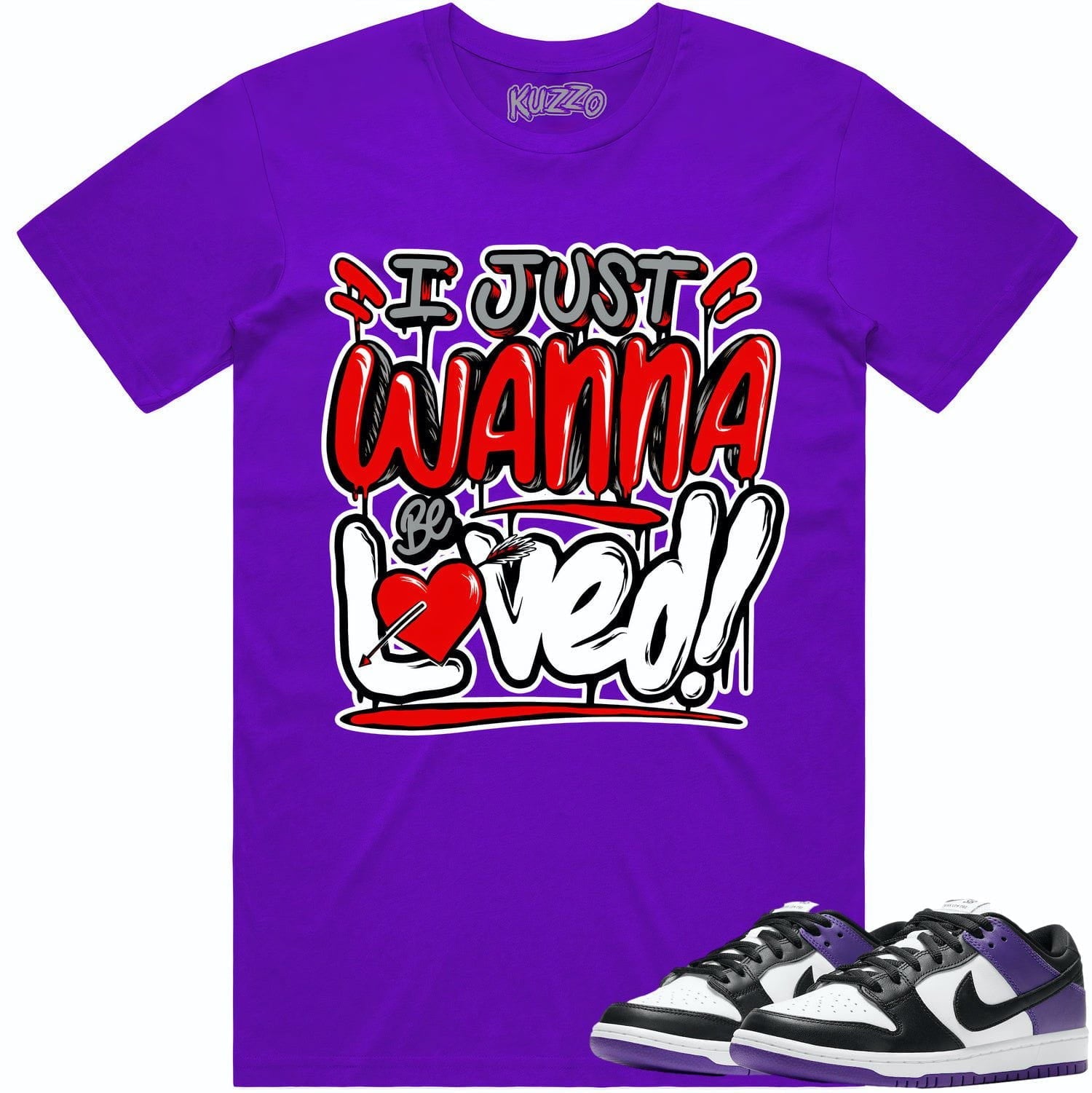 Court Purple Dunks Shirt to Match - RED LOVED