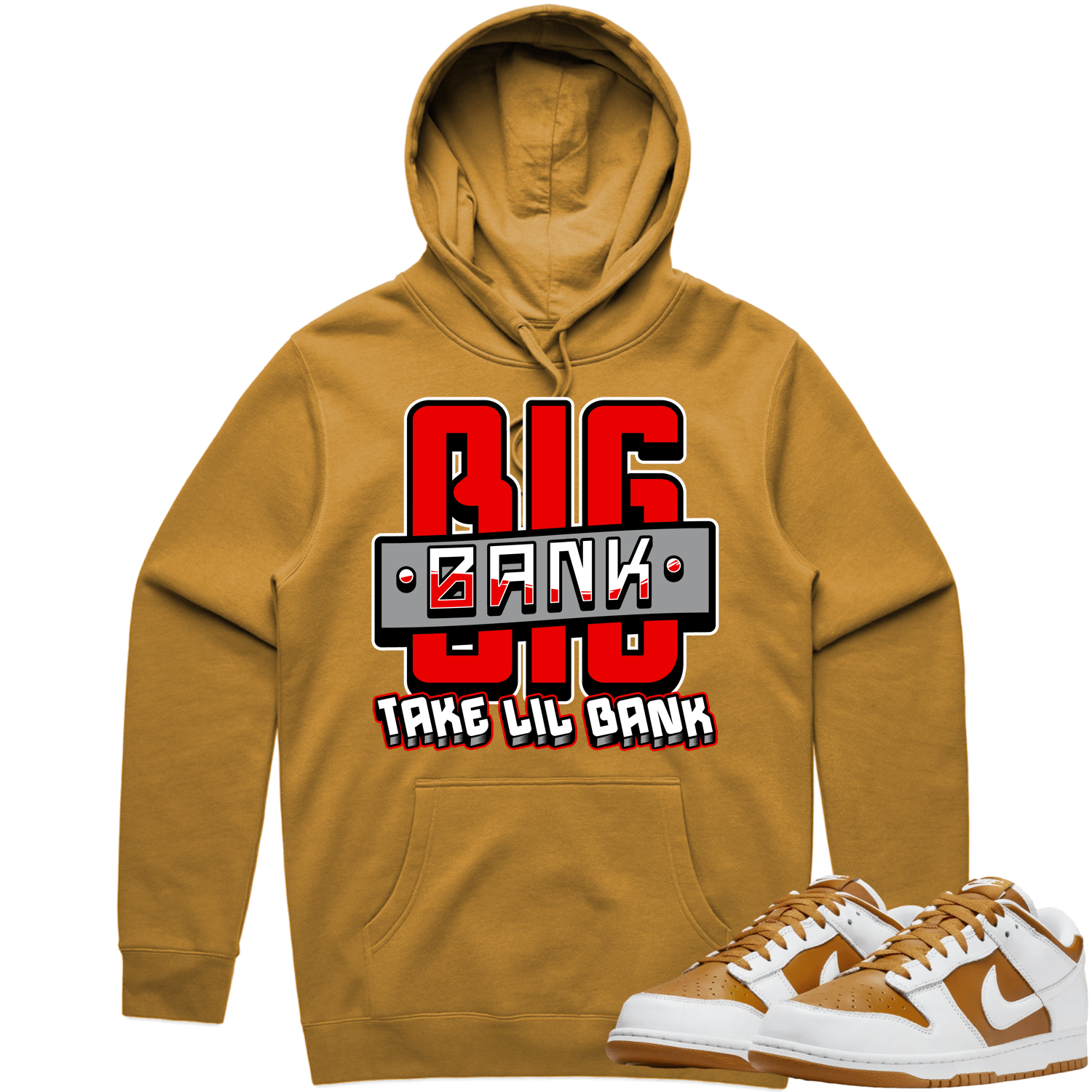 Curry Dunks Hoodie to Match - RED BIG BANK