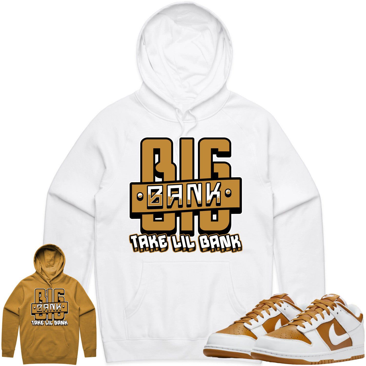 Curry Dunks Hoodie to Match - WHEAT BIG BANK