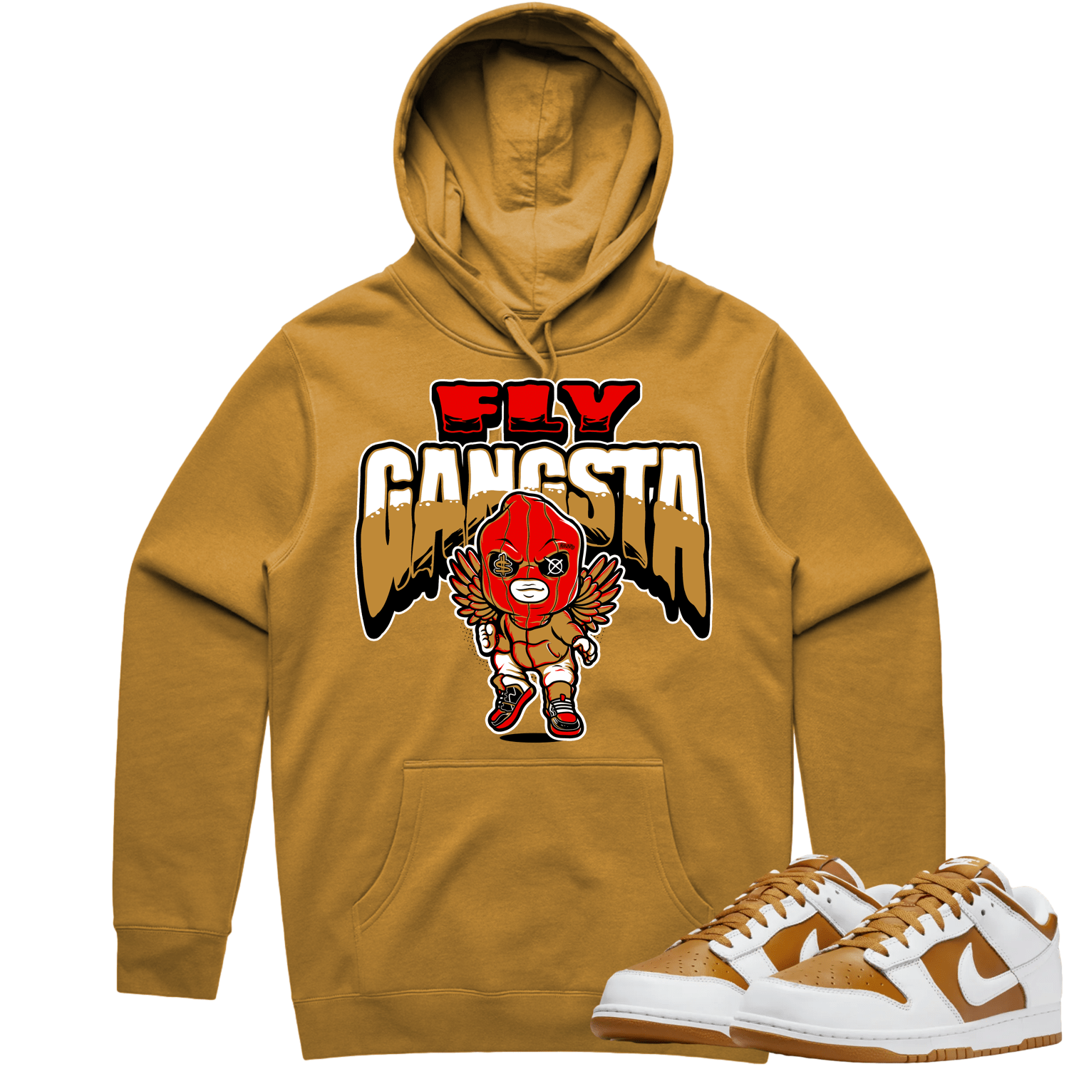 Curry Dunks Hoodie to Match - WHEAT FLY GANGSTA