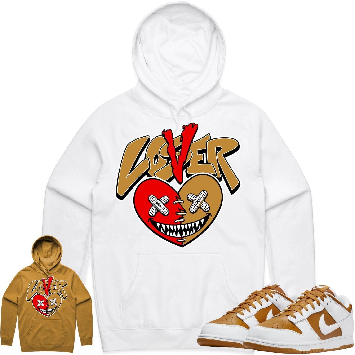 Curry Dunks Hoodie to Match - WHEAT LOVER LOSER BAWS