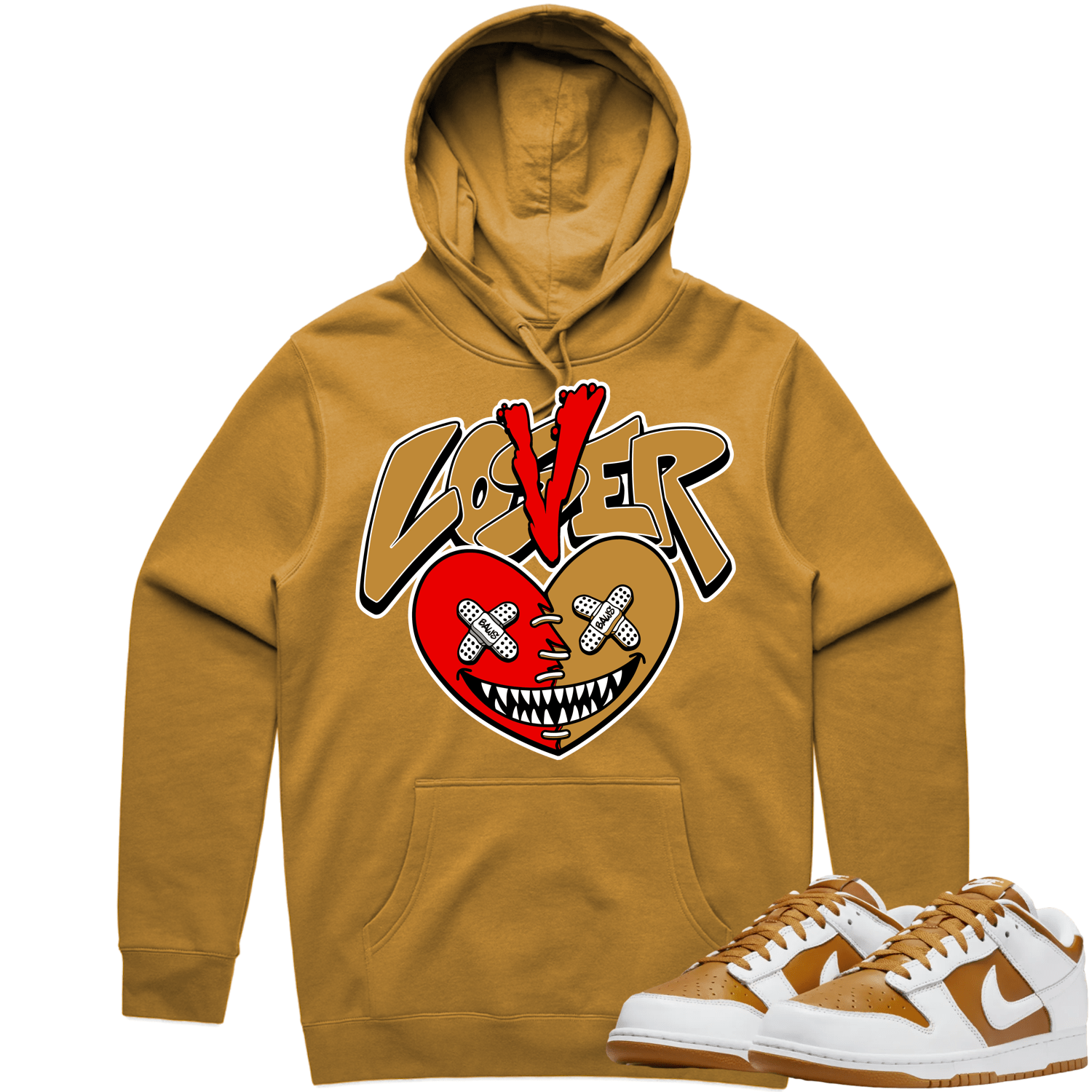 Curry Dunks Hoodie to Match - WHEAT LOVER LOSER BAWS