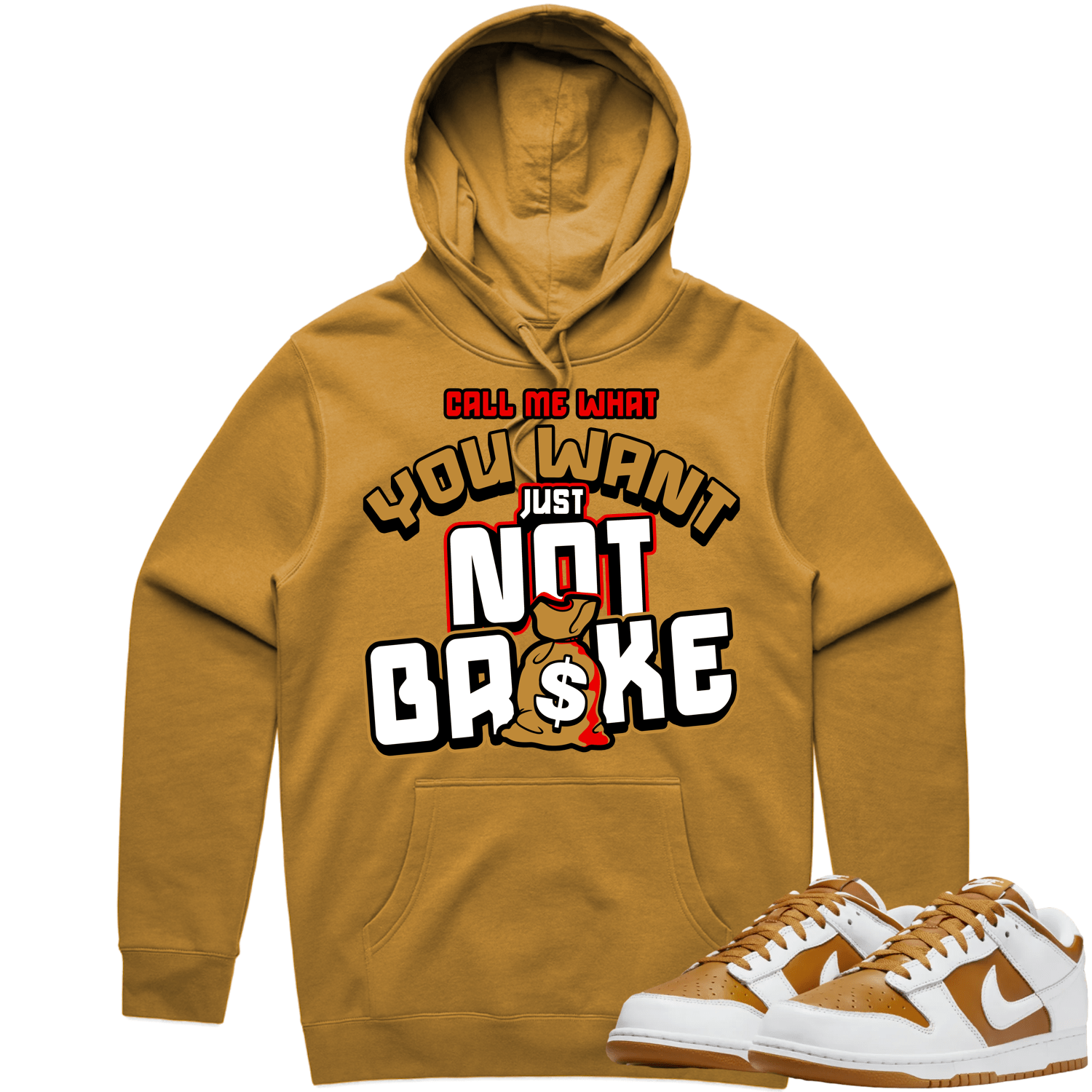 Curry Dunks Hoodie to Match - WHEAT NOT BROKE