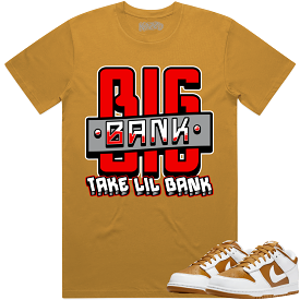 Curry Dunks Shirt to Match - RED BIG BANK