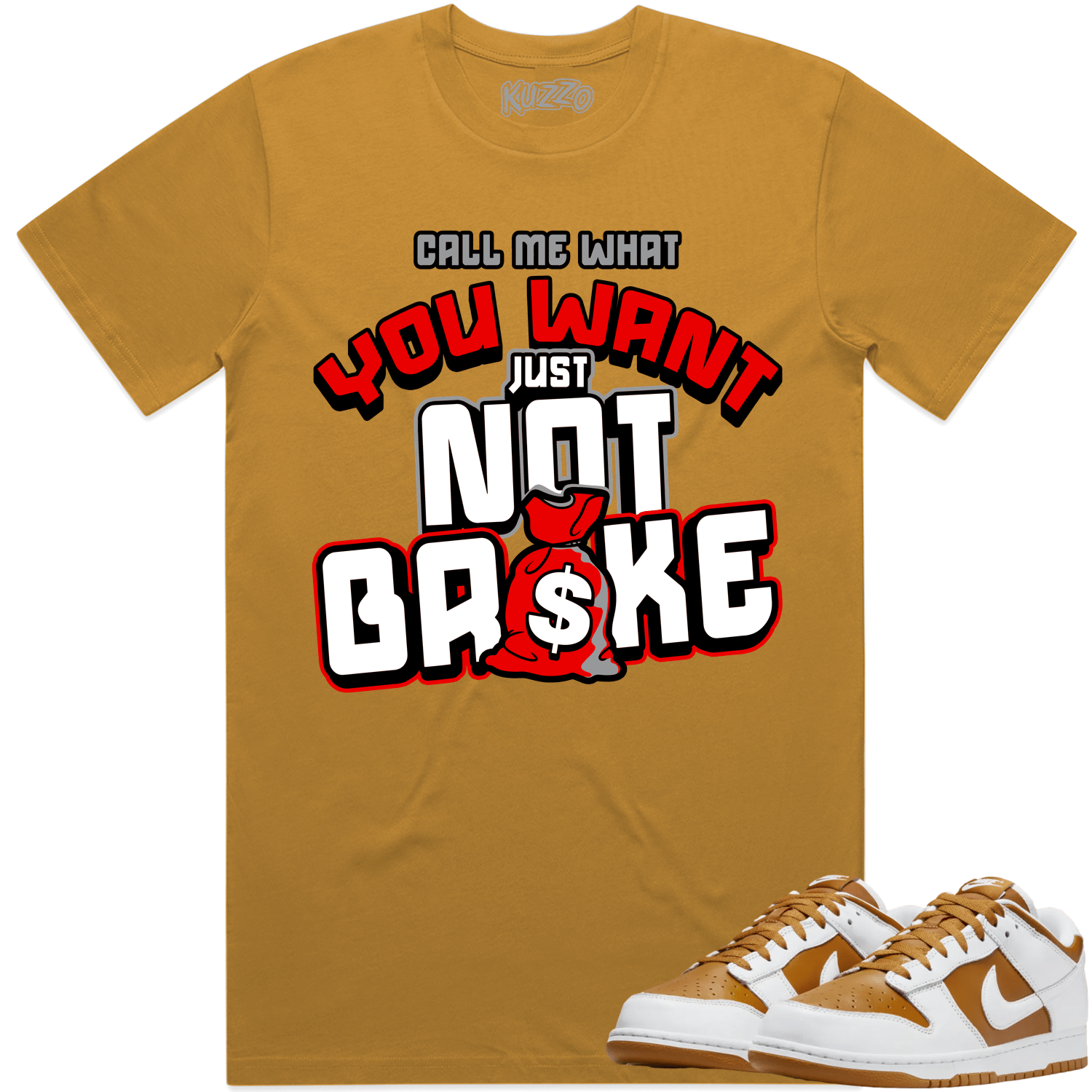 Curry Dunks Shirt to Match - RED NOT BROKE