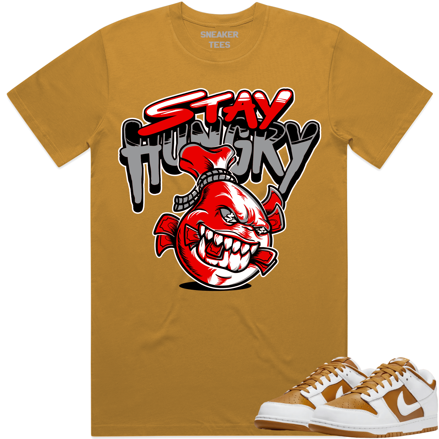 Curry Dunks Shirt to Match - RED STAY HUNGRY