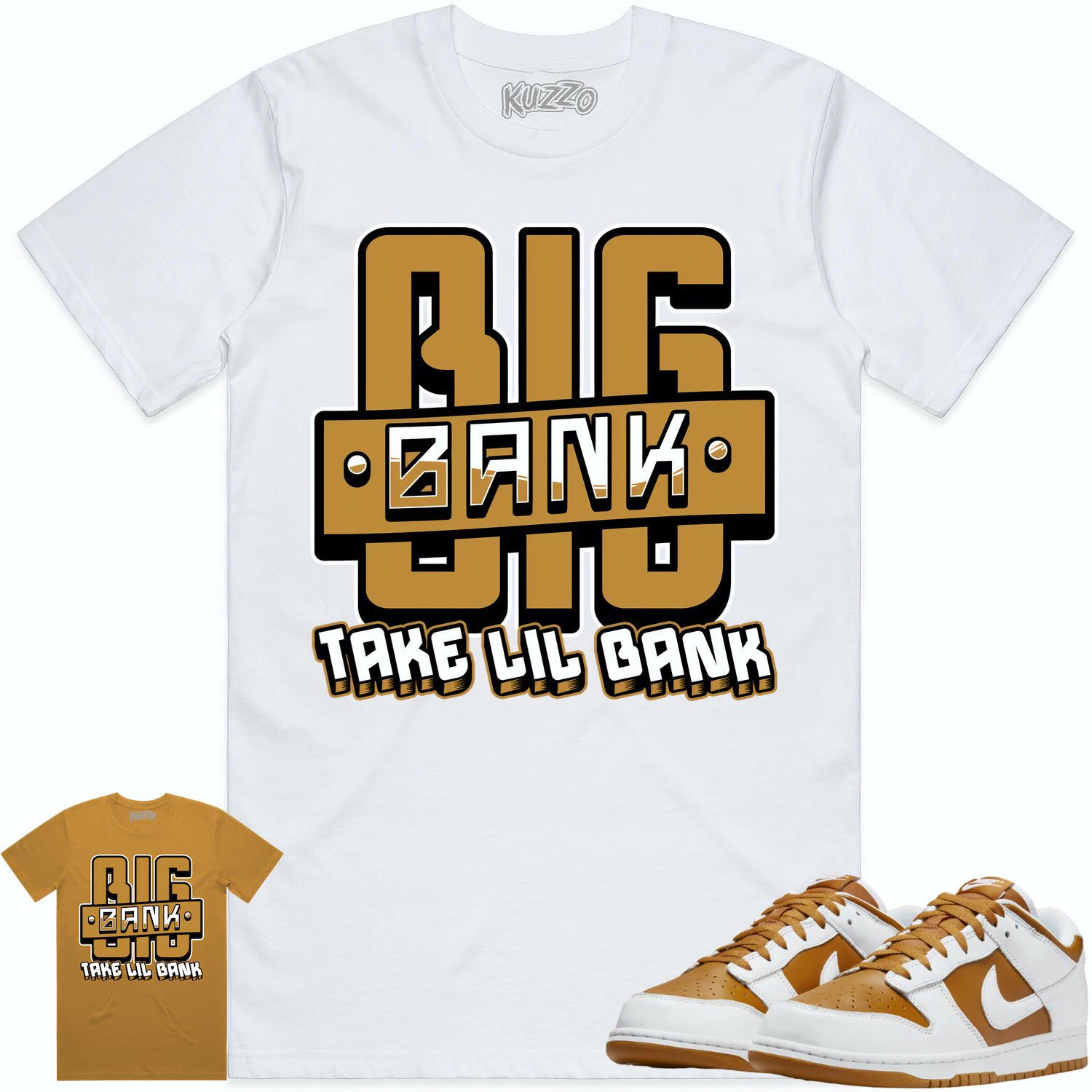 Curry Dunks Shirt to Match - WHEAT BIG BANK