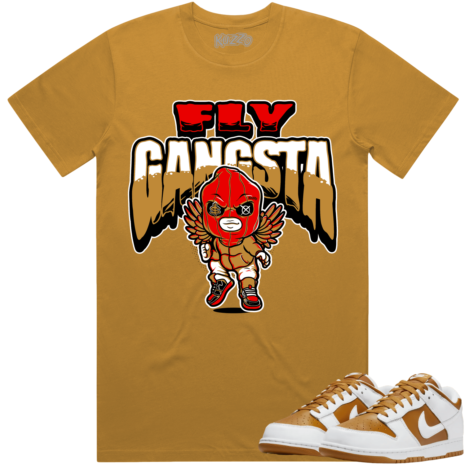 Curry Dunks Shirt to Match - WHEAT FLY GANGSTA