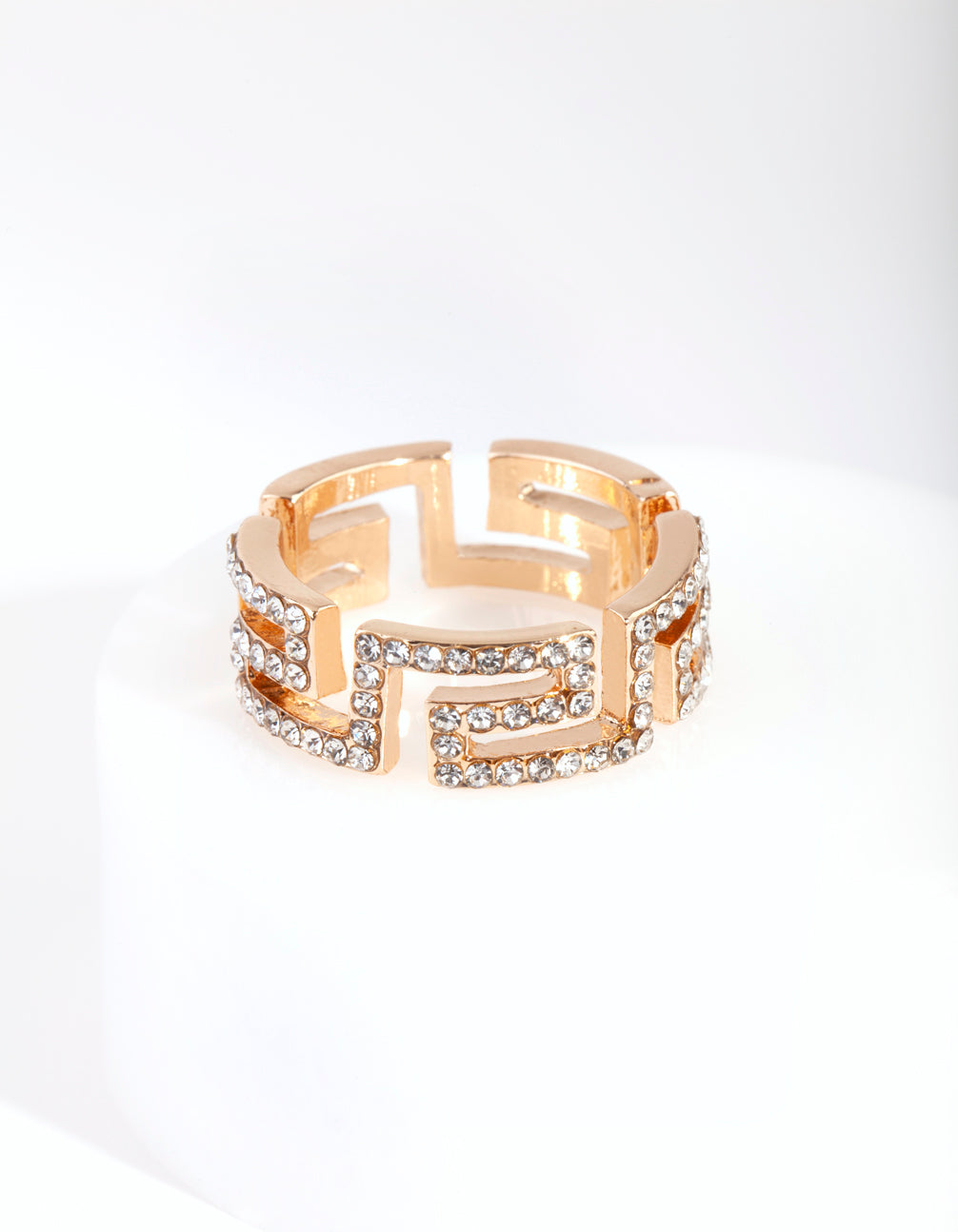 Gold Diamante Egyptian Ring