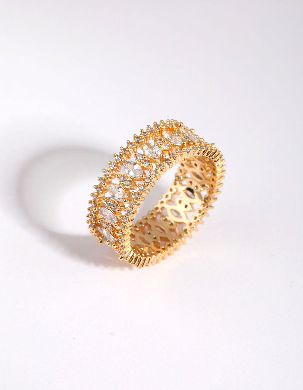 Gold Plated Ring with Cubic Zirconia