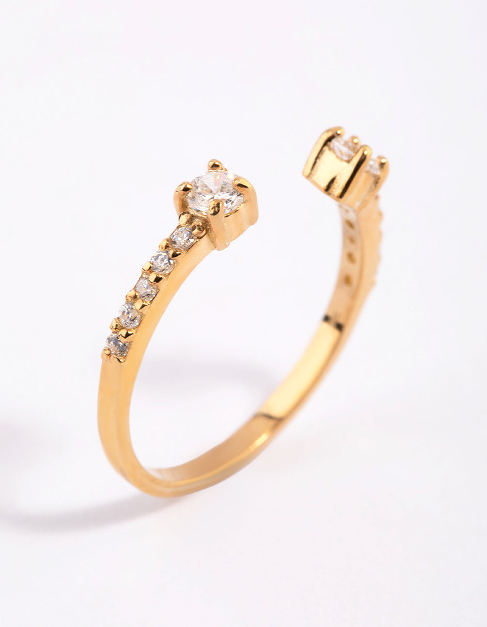 Gold Plated Sterling Silver Cubic Zirconia RIng