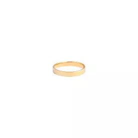 Gold Plated Sterling Silver Plain Band Ring