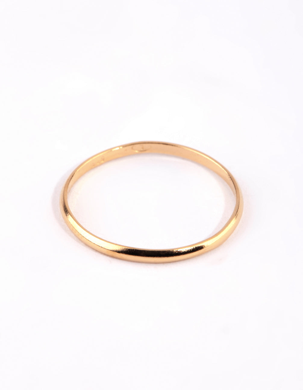 Gold Plated Sterling Silver Plain Ring