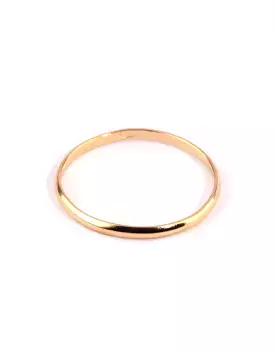 Gold Plated Sterling Silver Plain Ring