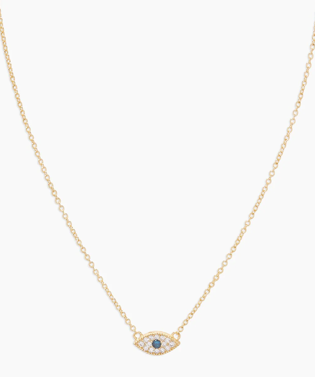 Gorjana Evil Eye Charm Necklace - Gold