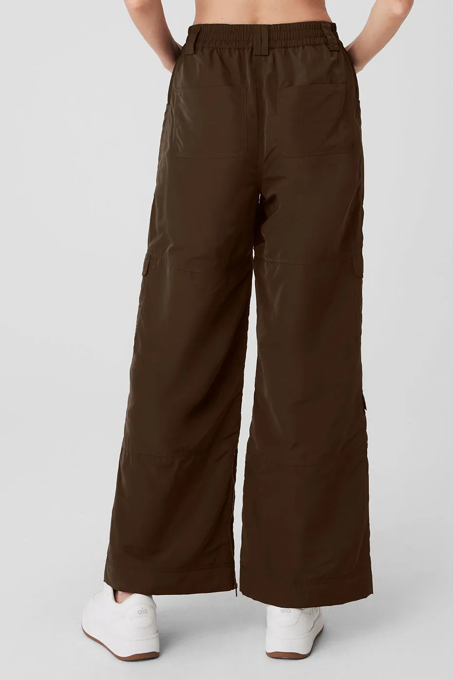 High-Waist Ski-Moto Puffer Pant - Espresso