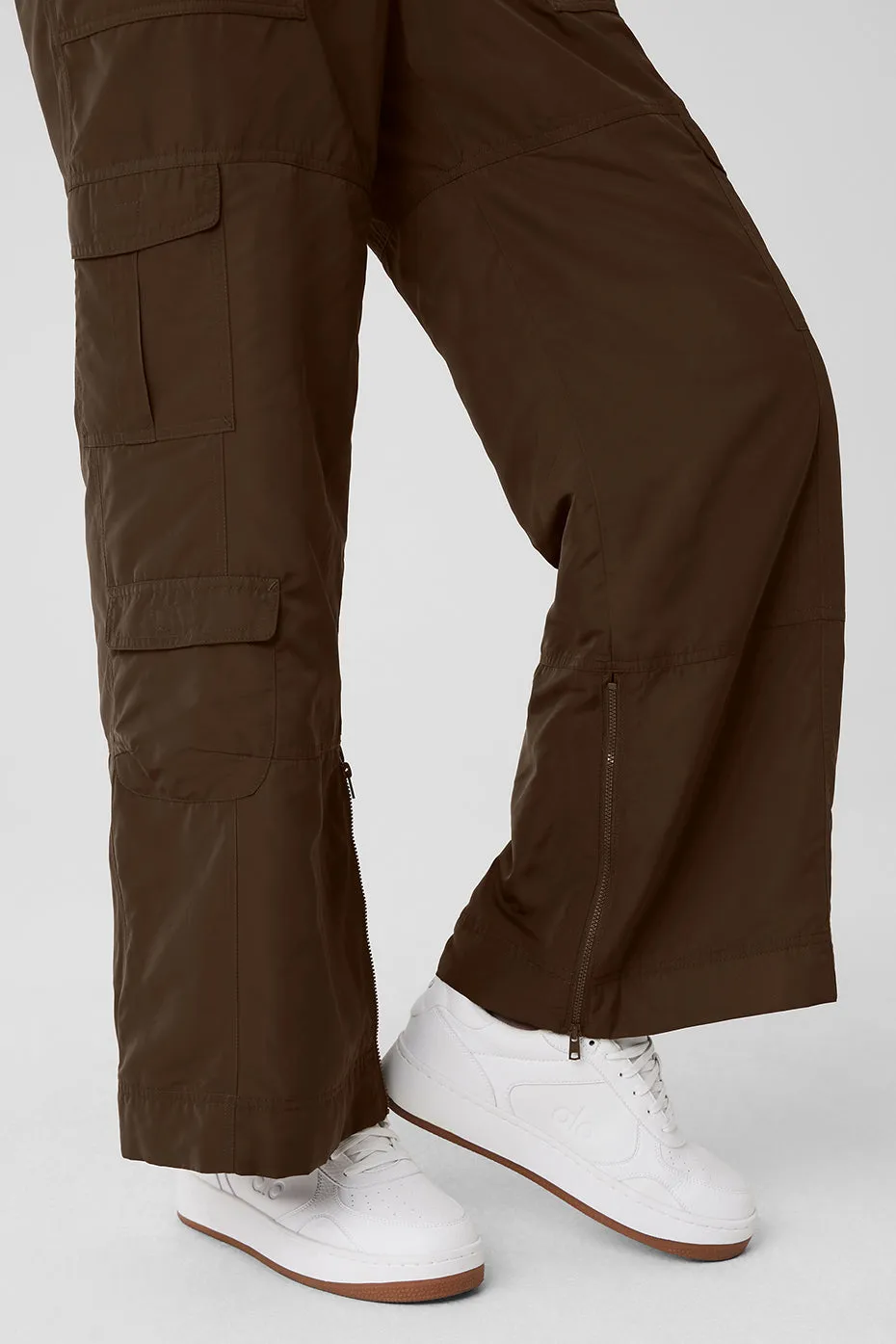 High-Waist Ski-Moto Puffer Pant - Espresso