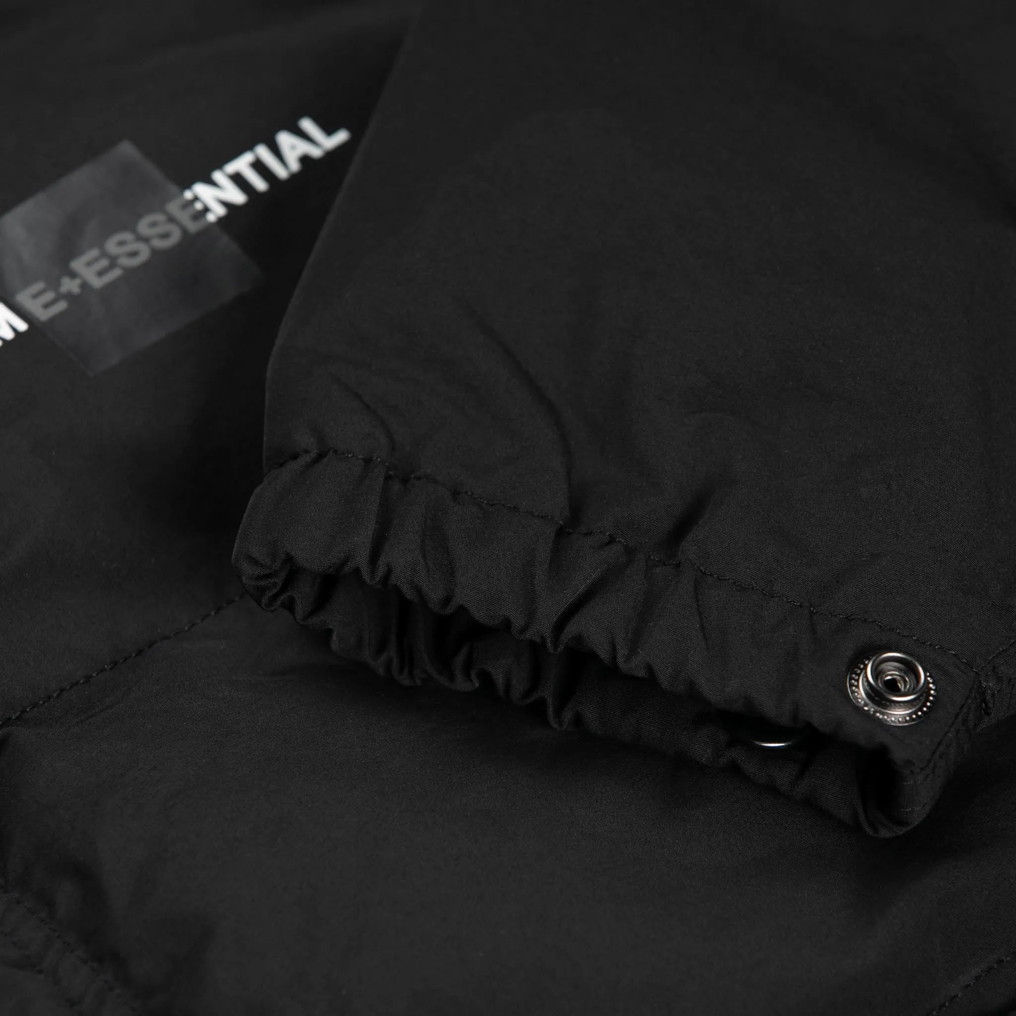 HOMME+ 'ESSENTIAL' Quilted Puffer Jacket Black